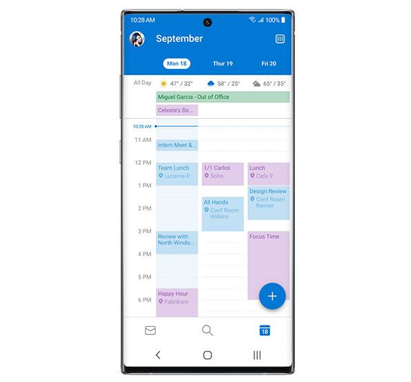 Microsoft announces new features for Microsoft 365 mobile apps Android_Marketing-Screenshot_Android_3Day-bottom-trim.png
