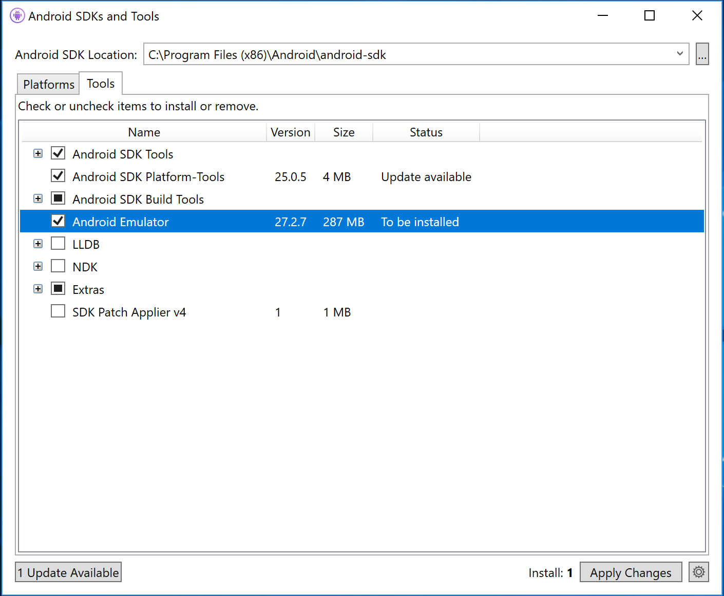 Android emulators makes Windows explorer lagging AndroidSDKManager.png