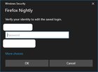 Firefox Nightly's Logins & Passwords manager now integrates with Windows Security on... aoKYr9S1R5yDtlcg1Mdn4aVni5oUyWbnMuiEH4veNHA.jpg