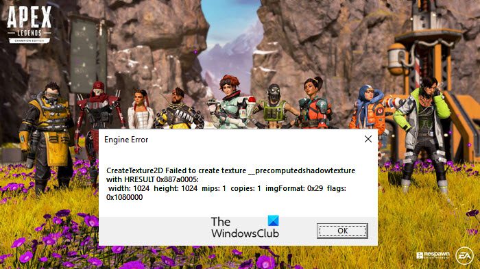 Fix Apex Legends Engine Error Code 0X887a0006, 0x8887a0005, 0x8887a0007, etc. Apex-Legend-Engine-Error.jpg