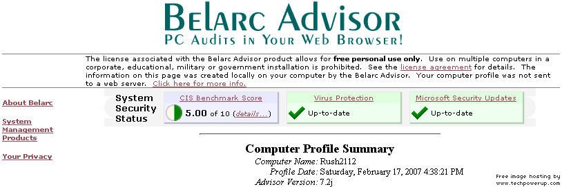 Sandbox Windows Defender and be more secure APKBelarcAdvisor5of10ScoreBETTERThan417Before.jpg