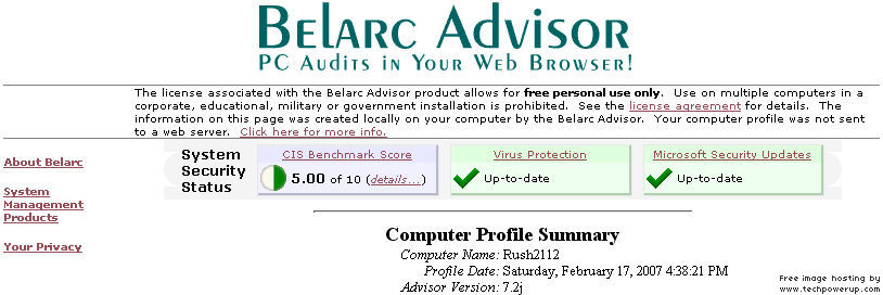 Windows Defender Fails to start APKBelarcAdvisor5of10ScoreBETTERThan417Before.jpg