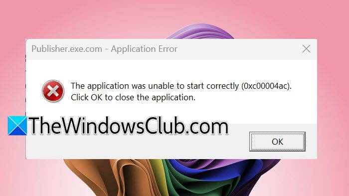 Application was unable to start correctly (0xc00004ac) application-error-0xc00004ac.jpg