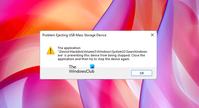 SearchIndexer.exe is preventing this device from being stopped Application-SearchIndexer.exe-preventing-device-from-being-stopped.png