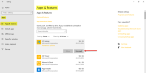 Apps & features Settings in Windows 10 Apps-and-features-300x151.png