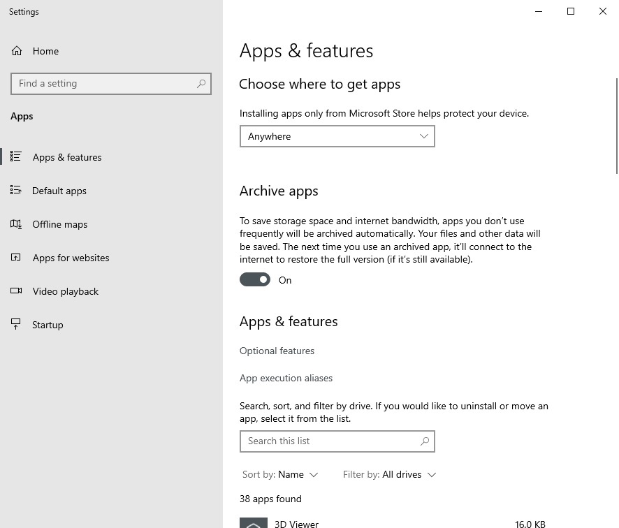 First look at new iPhone-like Archive Apps feature of Windows 10 Archive-apps-in-Windows-10.jpg