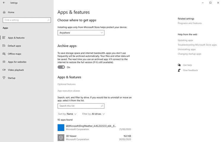 First look at new Archive Apps feature of Windows 10 archived-apps-windows-10.png