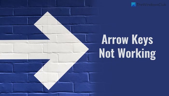 Fix Arrow keys are not working in Windows 11/10 laptop keyboard arrow-keys-not-working.jpg