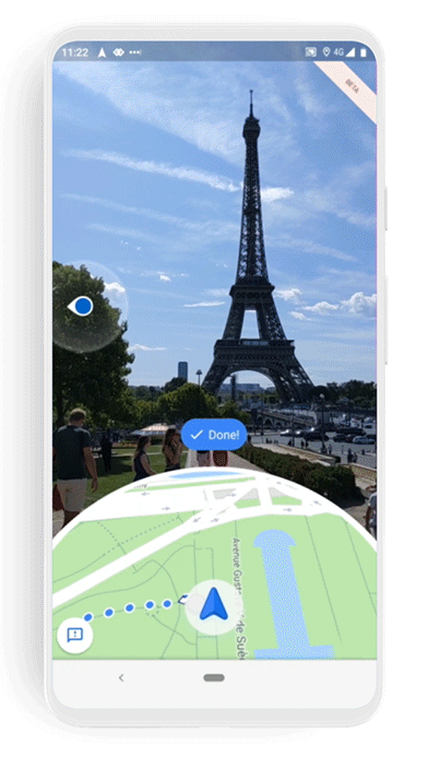 Google Maps augmented reality (AR) Live View feature now available ARWN_Paris_map.gif