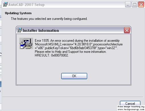 this error message pops up during the installation of AutoCAD 2020 software " msiexec... autocad%20error503.jpg