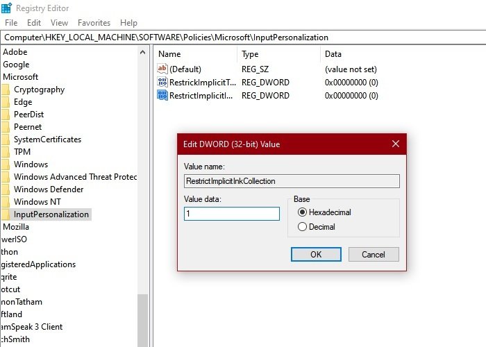 How to Enable or Disable Automatic Learning in Windows 10 Automatic-Learning-Regedit.jpg