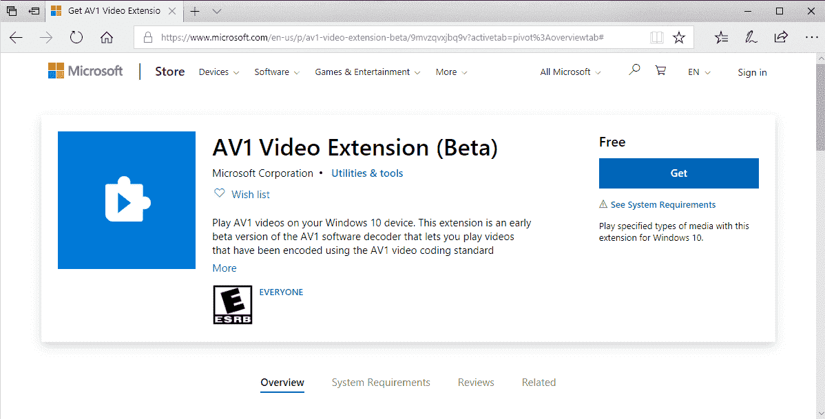 Add AV1 codec support to Windows 10 av1-video-extension-windows-10.png