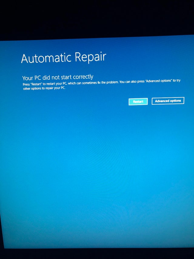 I have an IBuyPower gaming pc which uses windows 10, i started it up today and it says... azrn6cqu0as61.jpg