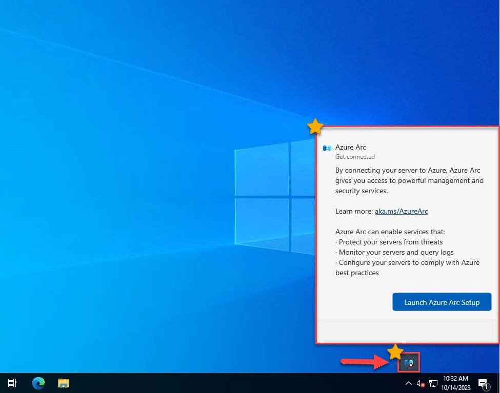 Windows 10 LTSC bloatware-free promise challenged by recent security updates Azure-Arc-pop-up-in-Windows-Server-2022.jpg