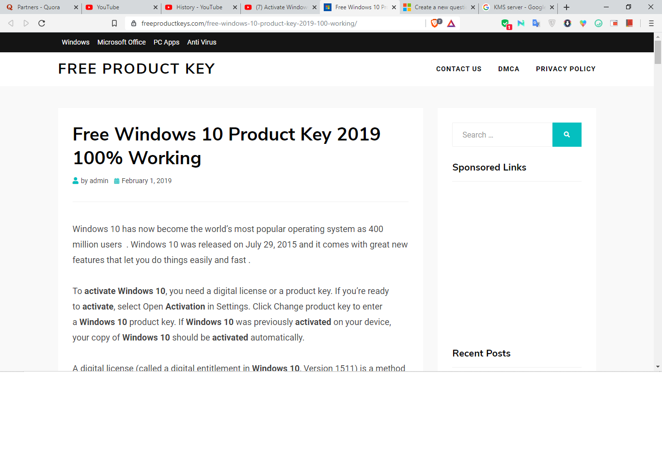 Activating Windows 10, for FREE, using Windows 10 volume license keys, and connecting with... b02d9dc3-1d67-489e-b4bf-f54515a319dd?upload=true.png
