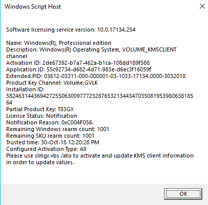 Cant activate my windows 10. It shows can't connect to organization's server b032a111-a534-410a-8e9a-54897387beb9?upload=true.png