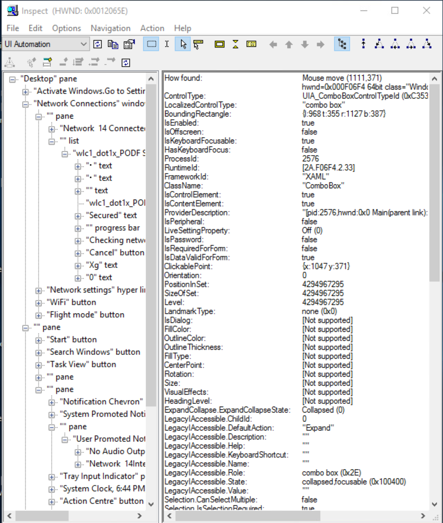 windows application driver unable to click combo box, using python appium for coding b04fbf1a-6f70-443f-944f-93a6c309136a?upload=true.png