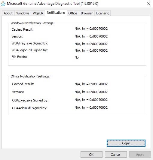 Ms GAD says Windows Validation Status "Genuine WGA unsupported OS" b0a1b517-c752-452e-8ba5-a61762879ada?upload=true.jpg