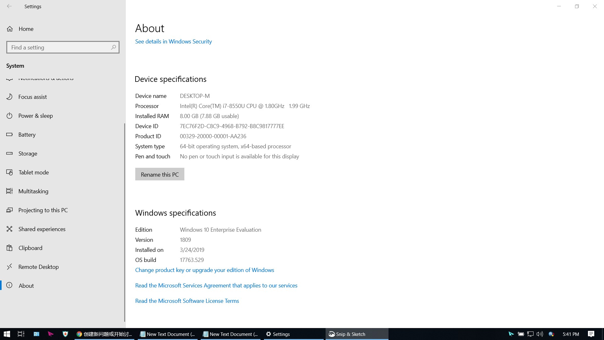 Windows 10 Enterprise Evaluation Edition 1809 upgrade to 1903 , unable to reserved user data. b11e6968-1639-467b-8ec7-f5f63406c6c1?upload=true.jpg