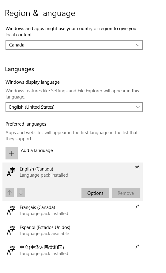 I have just added a French Canadian Keyboard to my windows 10 laptop and cannot get the... b15417a5-d7bc-485f-a96f-4f14a67b3f1d?upload=true.png