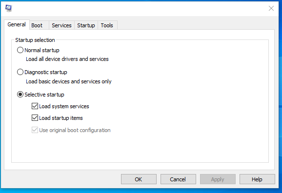 What do I need do next to get out of Selective Startup? b17debfc-3c39-4bf7-98bf-13cd134409cd?upload=true.png