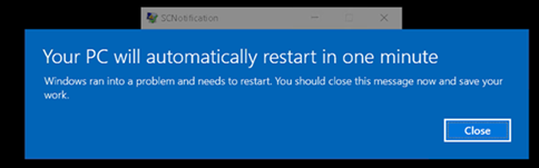 Your PC will automatically restart in one minute after in-place upgrade from 1703 - 1809 b1a493ac-008d-45e0-8dee-b967f981fdc2?upload=true.png