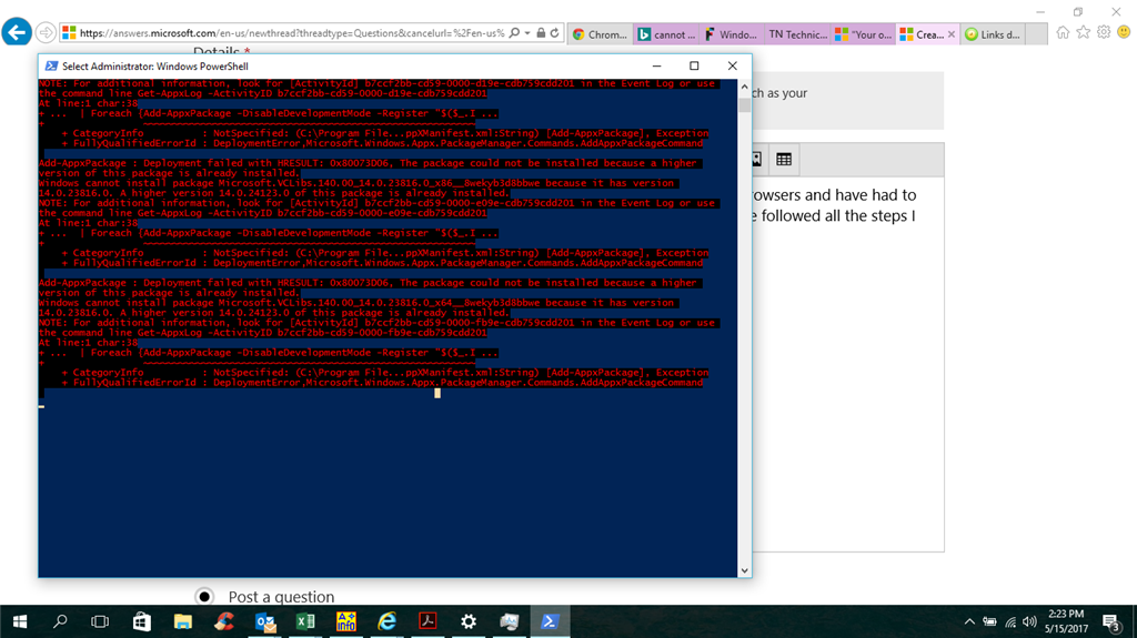 Brower issue: Chrome & Firefox won't launch - only Edge b1bd41b8-571c-42d9-b567-ce135712bd6d.png