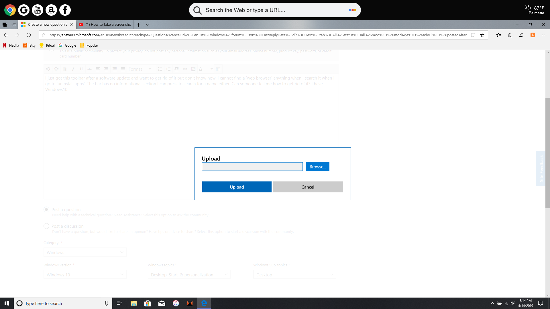 How do I get rid of a web tool bar b1cd42bd-eac6-4ca6-a98a-1e5d9dcfffcb?upload=true.png