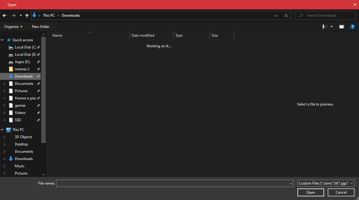 Miniatures don't show up when i try to open anything on any program b2a19764-8c30-4dc1-b5fc-f199b8947f02?upload=true.png