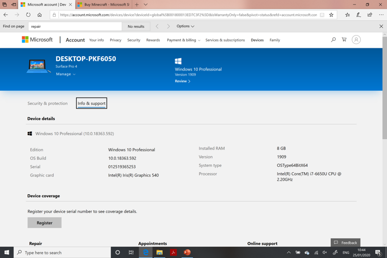 Microsoft Store can't find applicable devices b2bed37c-c4f4-494f-aac5-3367ce1ca3eb?upload=true.png