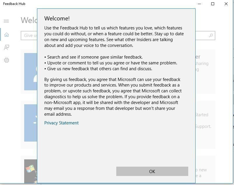 logging into feedback hub with MS account and get an error message under settings and accounts b2bf2bfc-7b45-4fa0-82c7-5d52616f4901.jpg