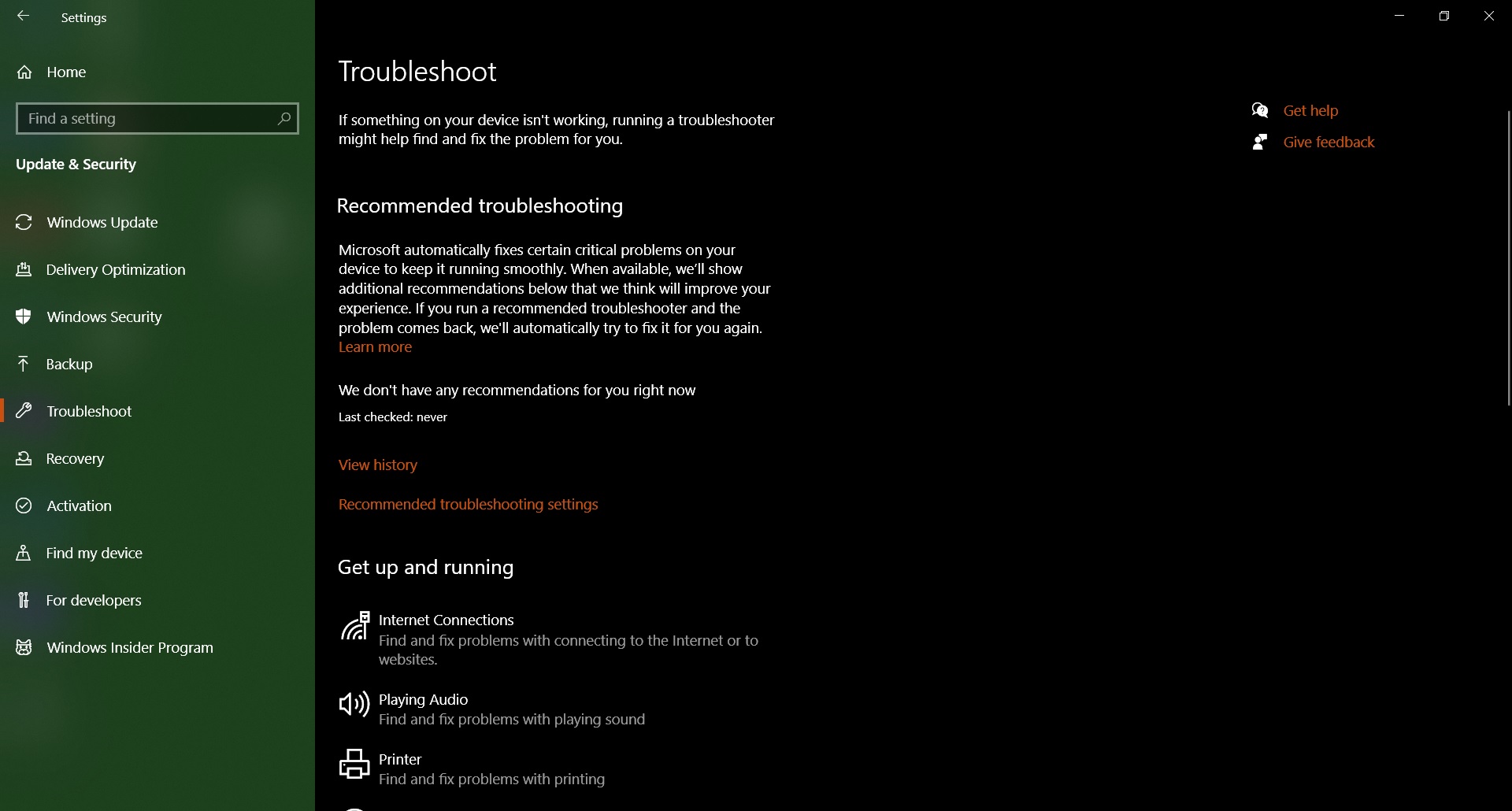 Why can't I not find the recommended troubleshooter 1909 b2cb126e-3628-4c1c-afed-a7ae1ec57394?upload=true.jpg