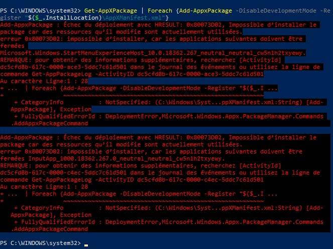 Powershell 'Win. Store reinstallation' command not working b3cc0a26-7833-431a-9c61-837b032c9811?upload=true.jpg