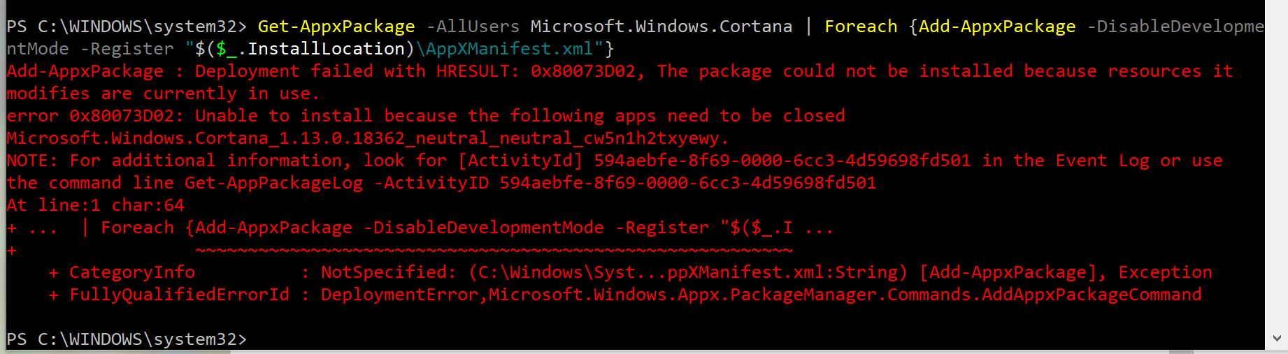 Cortana not working in 1903 b42a77b5-bcb6-4ccf-a661-30fea0a236b7?upload=true.jpg