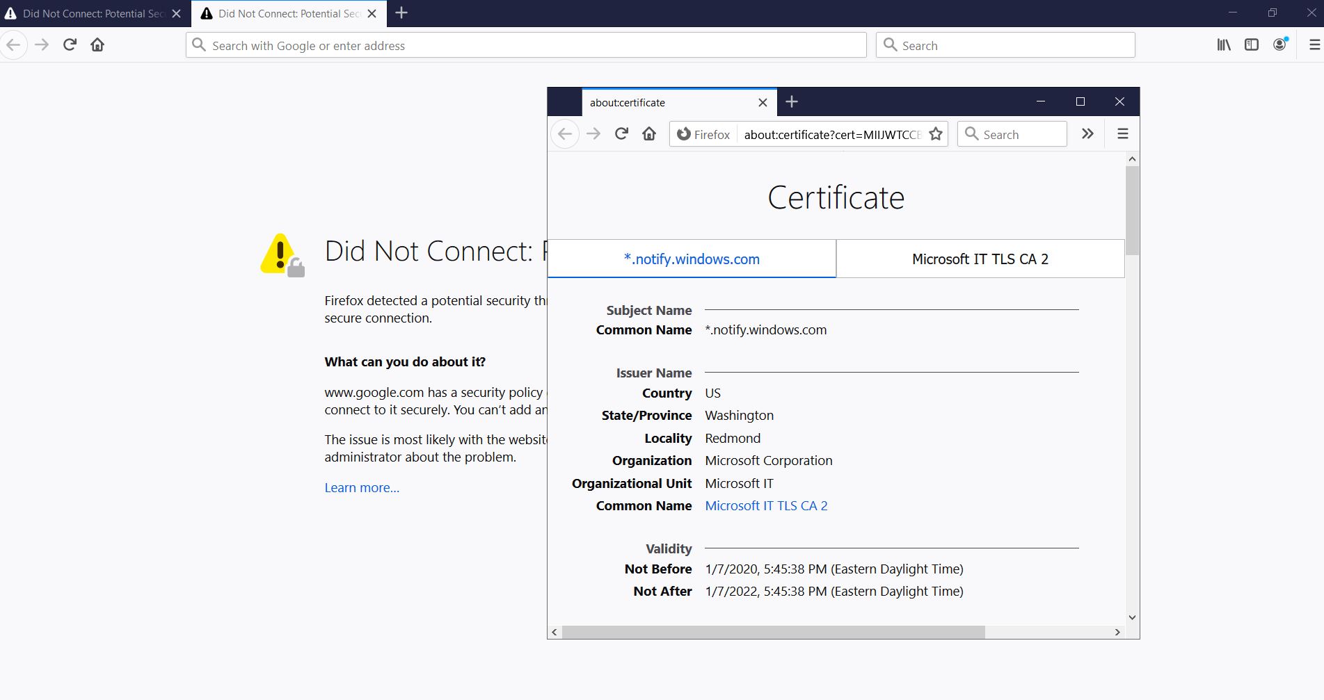 Wrong SSL cert showing up in browsers b4464091-8672-4107-b4da-566ccd75d73a?upload=true.jpg