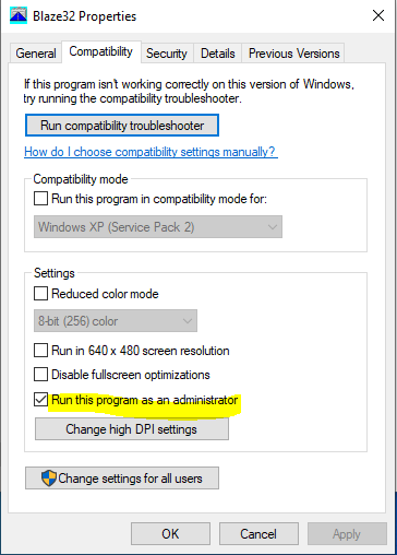 Application (.exe) does not default to running with Administrator priveleges b4bdf228-7146-45b3-a60e-0a33d789a77a?upload=true.png