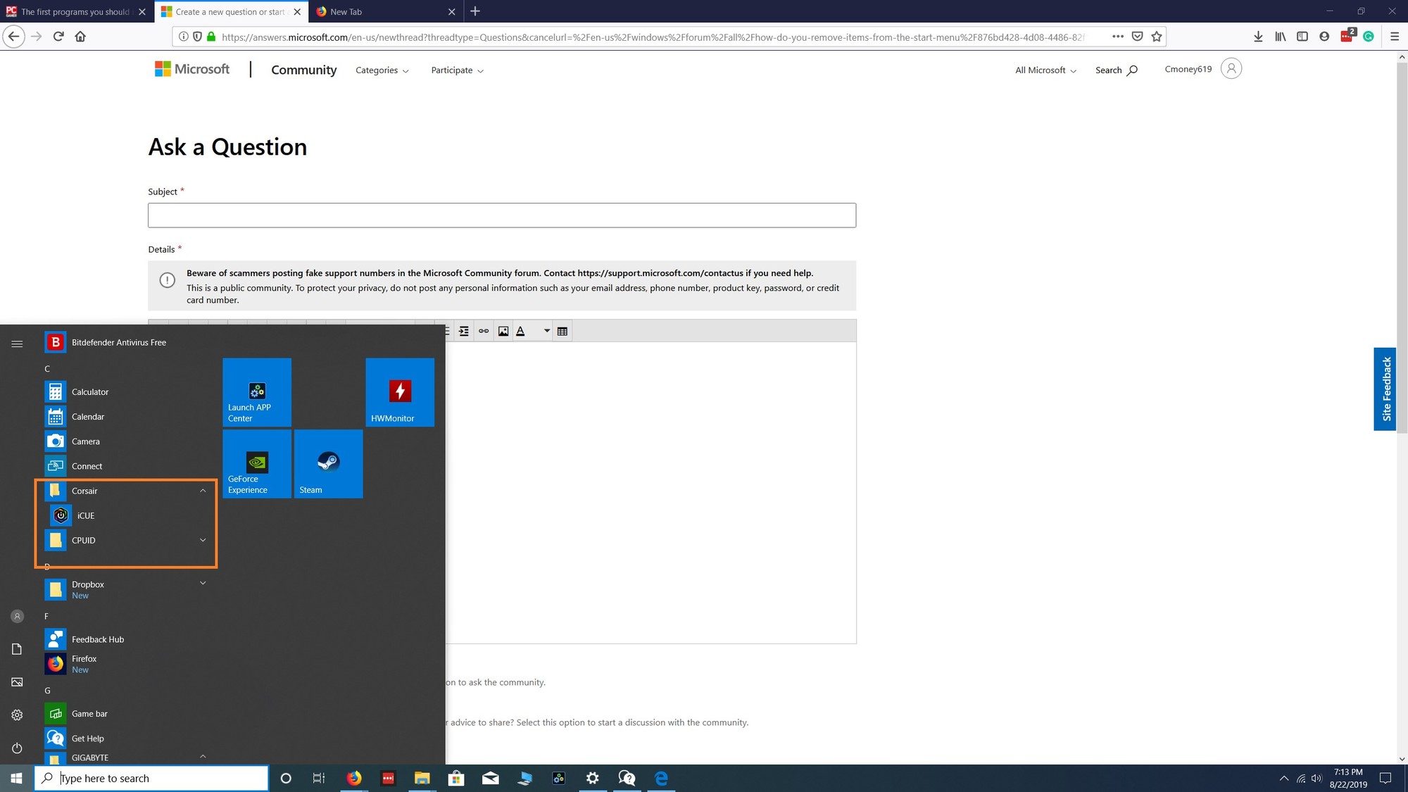 Downloads appearing as folders in Start menu when I just want the application. b599903e-f6a3-4f8a-8596-dededa7233e8?upload=true.jpg