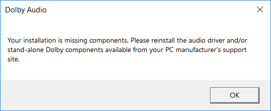 My dolby audio isnt running after the 1803 update b59a03bc-c6b8-4b74-a06f-eb7e3d6e2cc8?upload=true.png