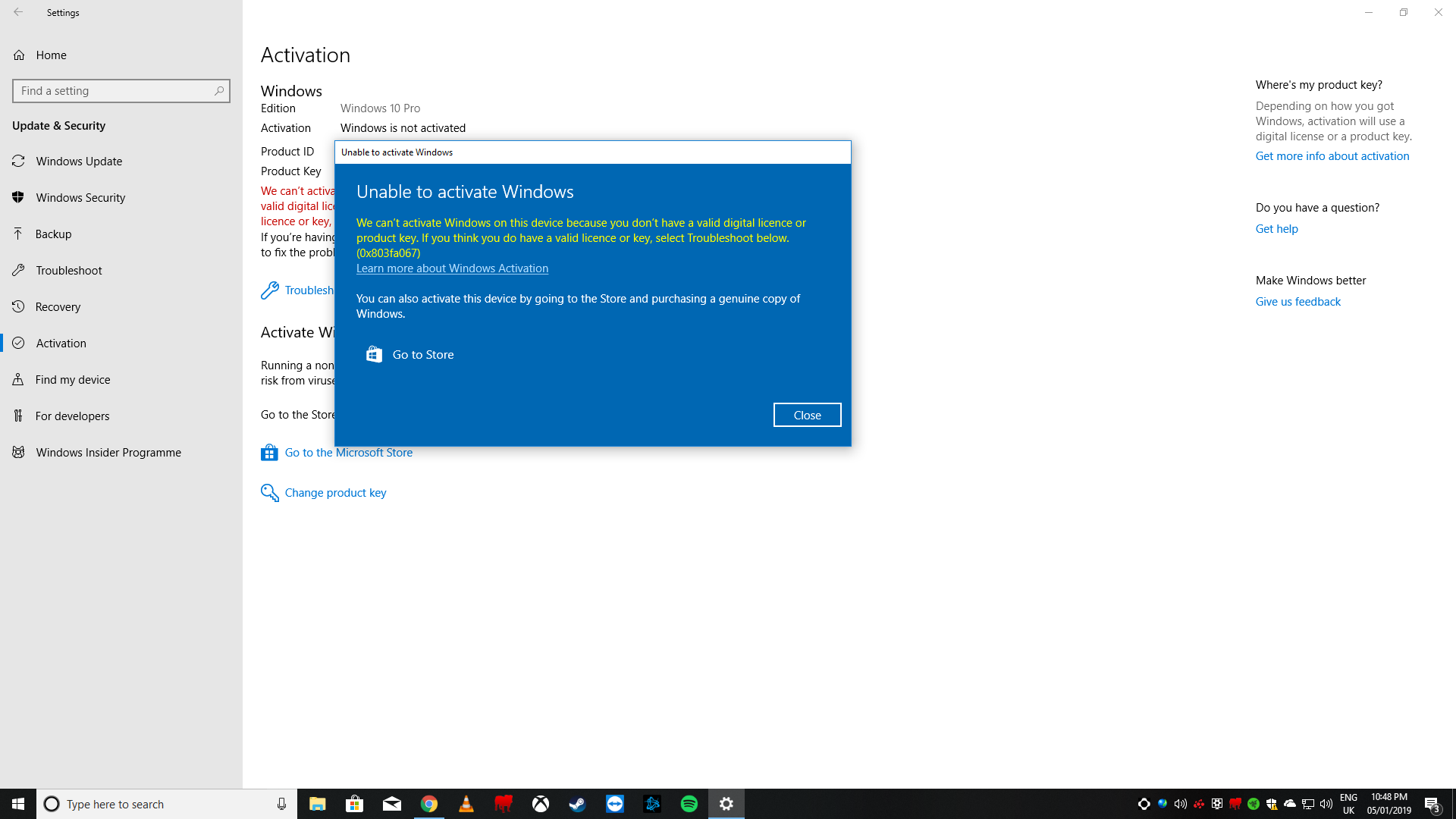 Unable to activate windows 10 pro after change most hardware b5e86f4c-5839-41dd-bbdd-003dd1571500?upload=true.png