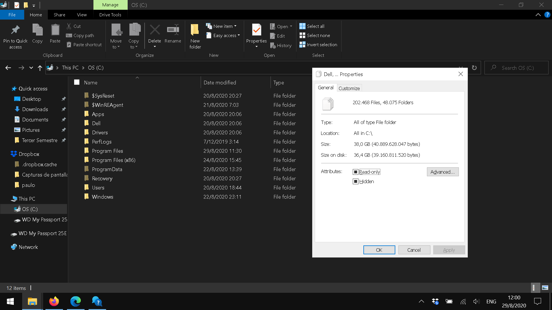 Windows took around 30GB from my hard drive from unknown reasons b64d568e-6346-4a56-9320-8746659c071c?upload=true.png