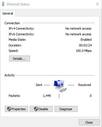 RE: Ethernet shows connection but will not appear 'work' b6a31abe-d01e-424a-81d5-fc98d42802d4?upload=true.jpg