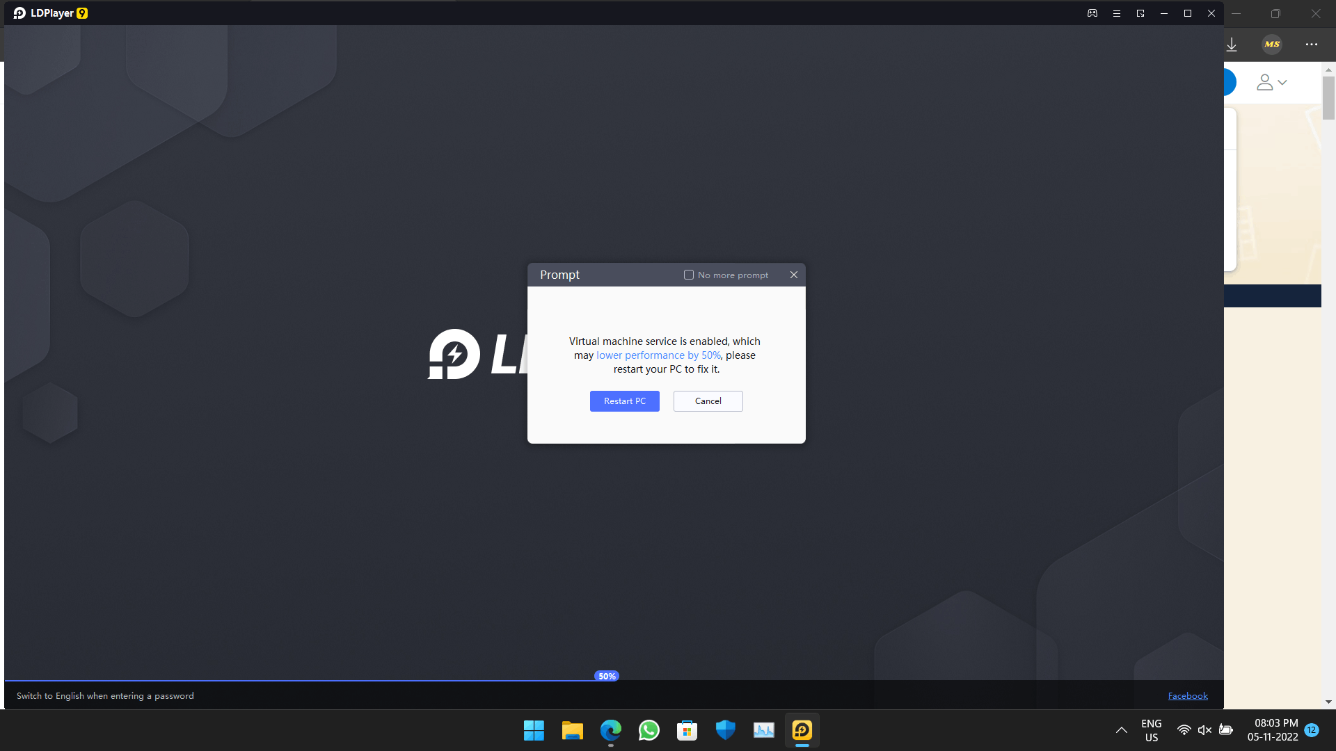 Why I am being asked to uninstall virtualbox LD Player that is not installed? b6adbb21-1bba-49dc-bb92-fa20faa7f91f?upload=true.png