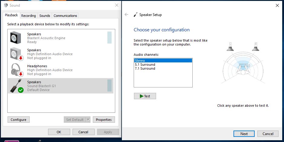 Speaker configuration reverts to Stereo upon reboot - with workaround. b70b2825-d562-4fab-9e0f-b84f802864e1?upload=true.jpg