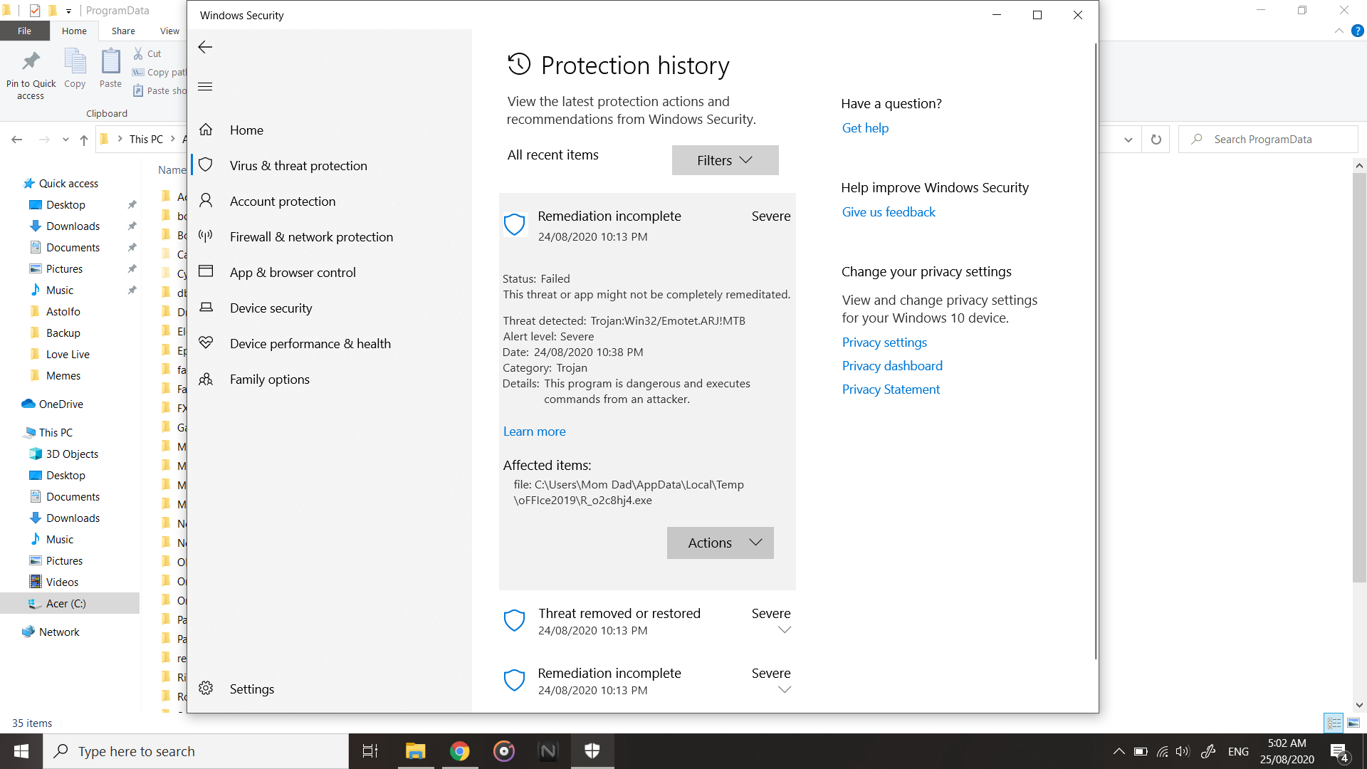 Is my windows powershell also infected? b70f0227-7027-40f4-9376-af64cdf9fcc7?upload=true.png