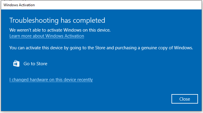 We can't reactivate Windows on this device. Try again later. b72d102f-29cc-4744-9368-6e10432b491d?upload=true.png