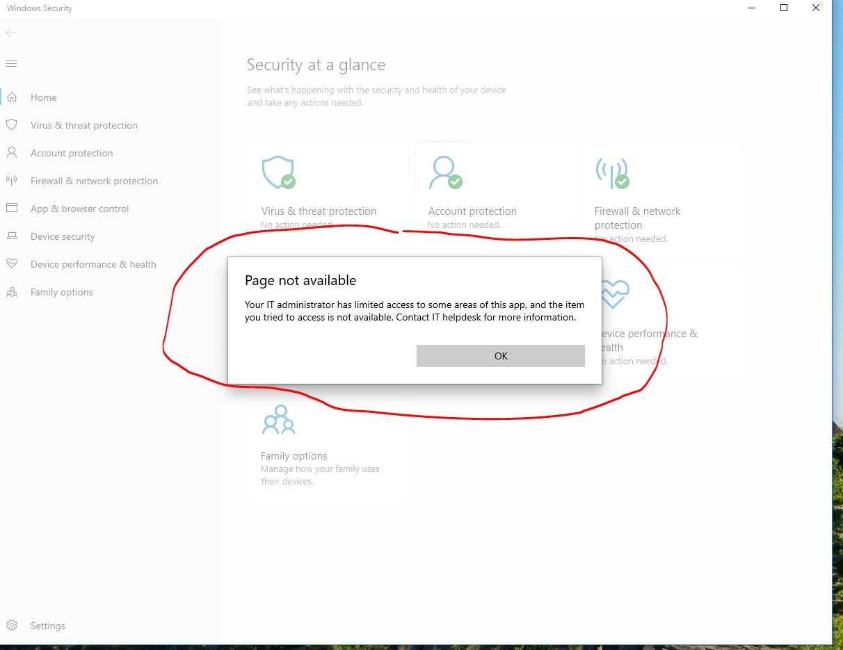 After 1903 Update keep getting Windows Security IT ERROR message b7a3634e-352b-445a-bf5e-cefe9a94628b?upload=true.jpg
