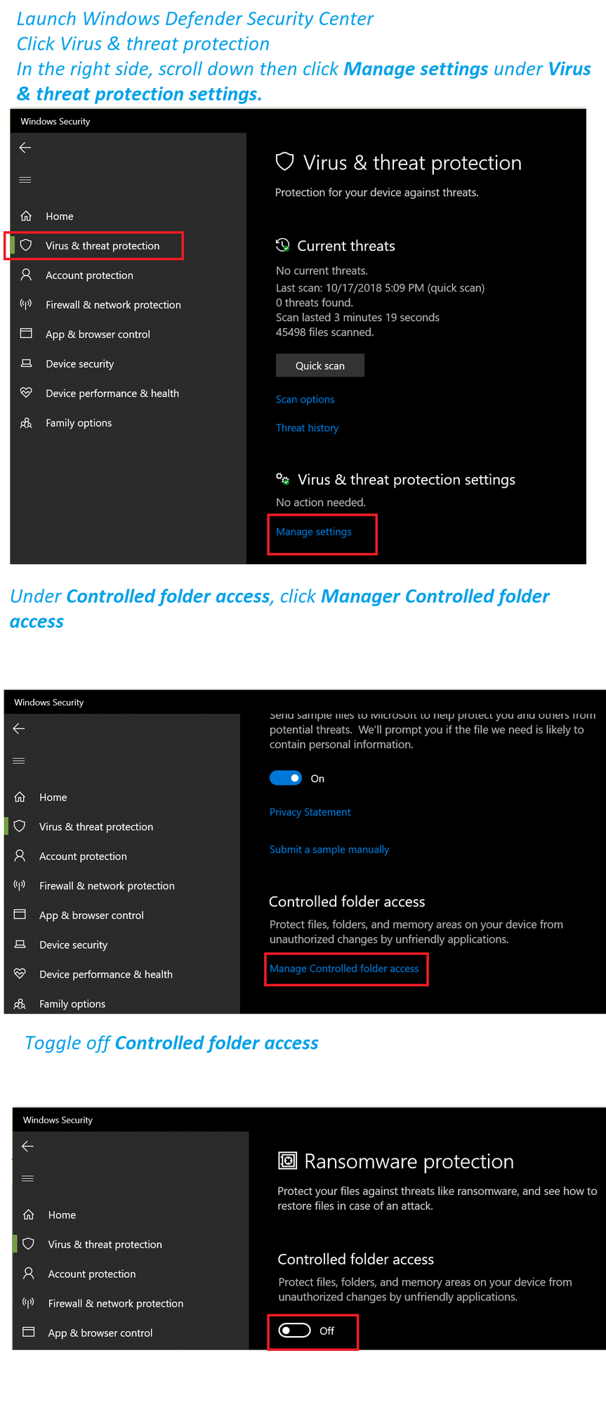 Easy Guide: How to Manage Controlled Folder Access in Windows Defender Security Center b8073bc3-f767-4d30-b460-e952417fe446?upload=true.png