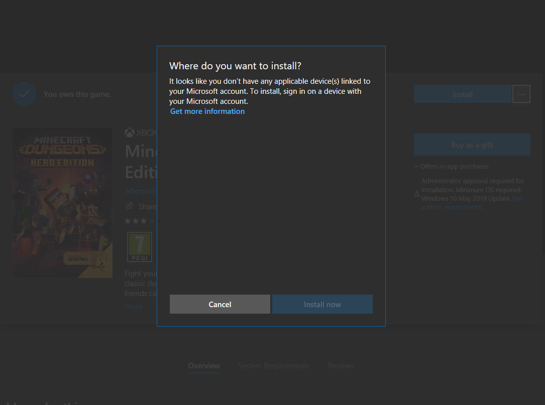 Microsoft store says I have no available devices to download games too b82dda13-3e2d-44b2-b516-9184b9093784?upload=true.png
