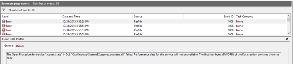 Event Error 1008 For Microsoft Windows Perflib Mscoree Dll Occurs