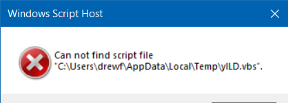 Windows Script Host message pops up every minute or so because of missing .vbs files. b96668d6-bd9c-4fbe-a15b-57b432c8d9a2?upload=true.png
